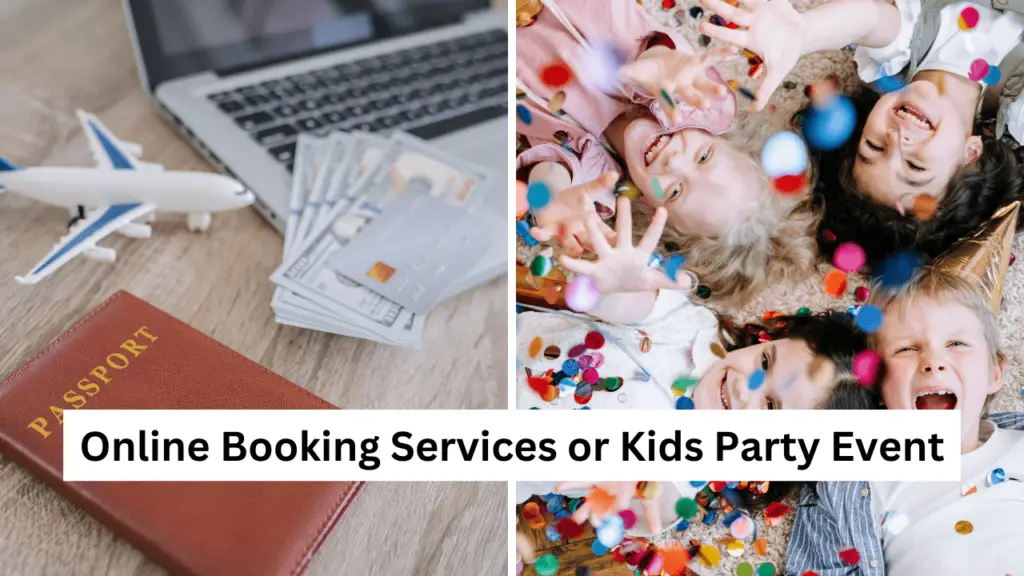 kids party event planning and online service booking part time business in hindi