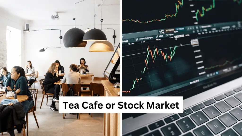 stock market and tea cafe part time business in hindi
