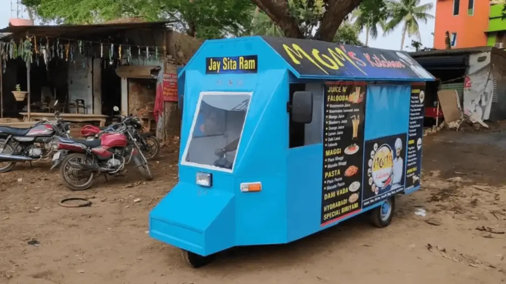 mini-blue-food-truck