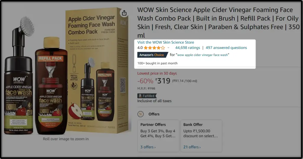 wow skin science winning product apple cider vinegar shampoo on amazon