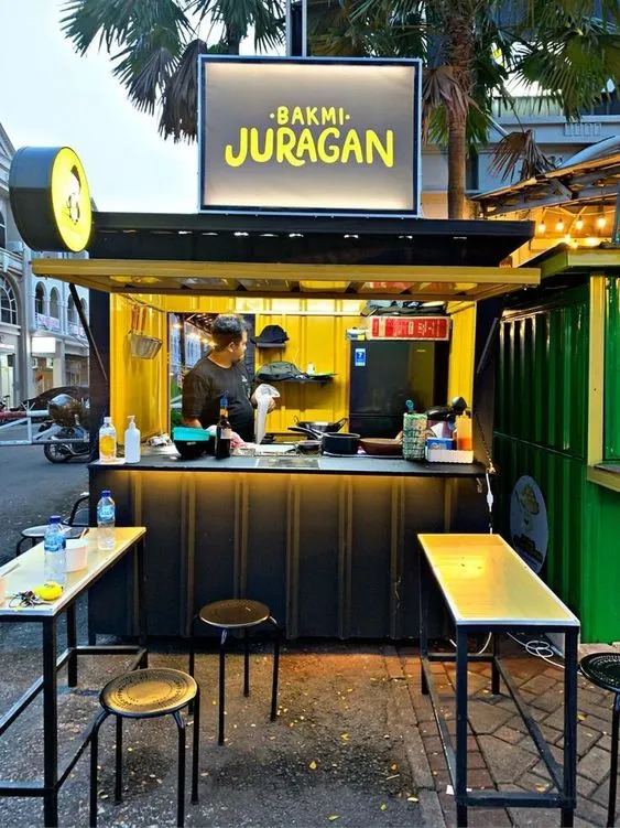 dark-black-and-bright-yellow-affordable-small-tea-shop-design